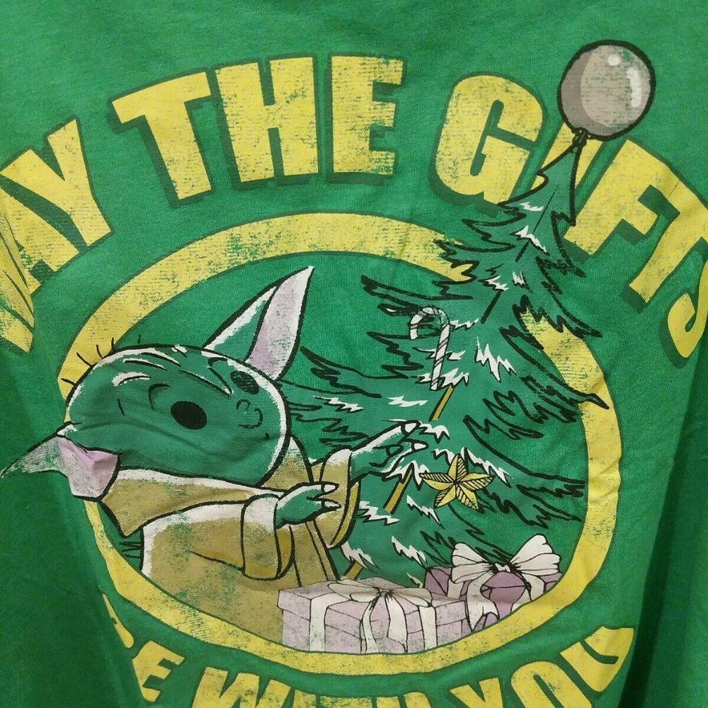 Star Wars The Child "May The Gifts Be With You" Tee. Adult Size 2XL - Picture 3 of 4